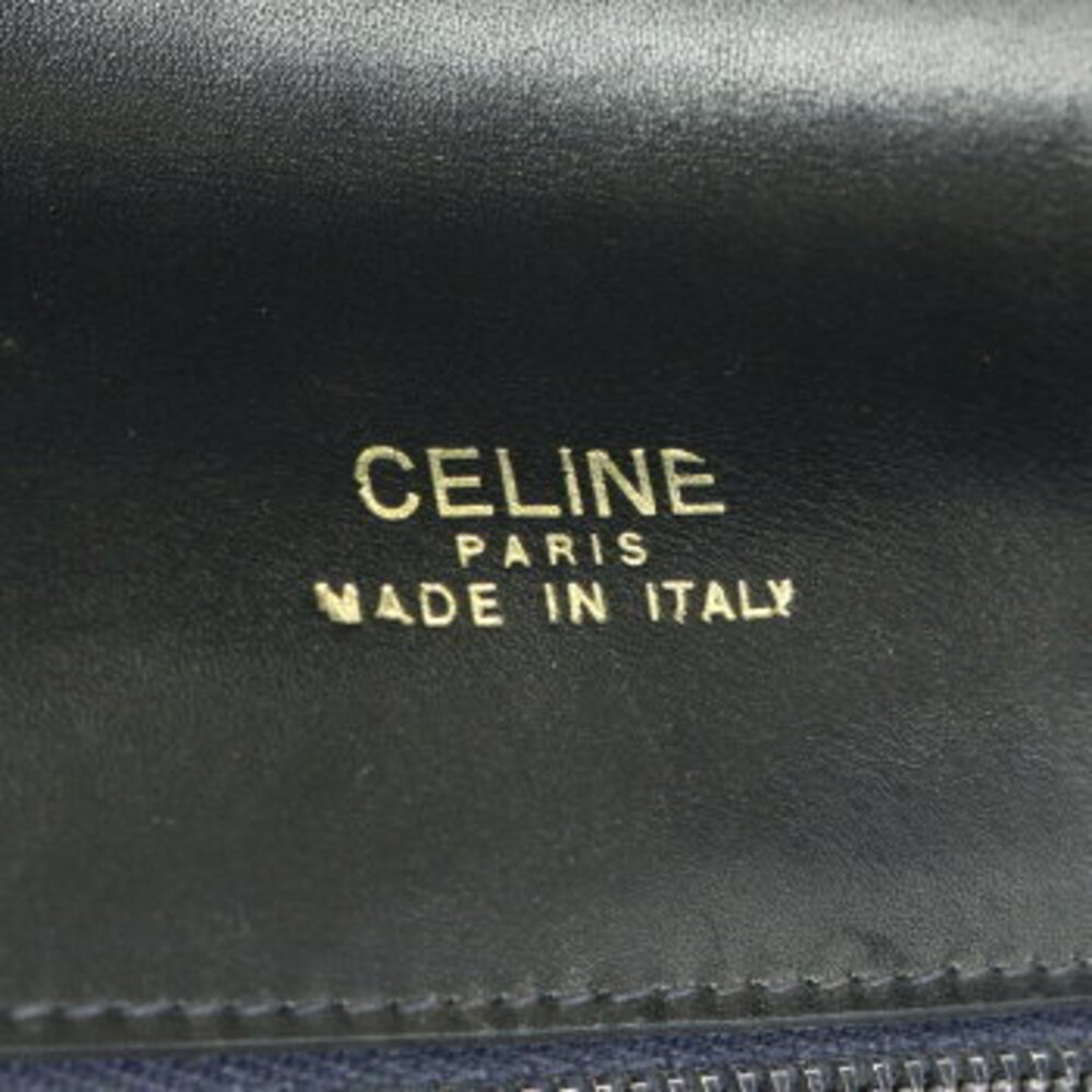 Celine Carriage Hardware Leather Shoulder Bag Tote Black EFV - Picture 14 of 14